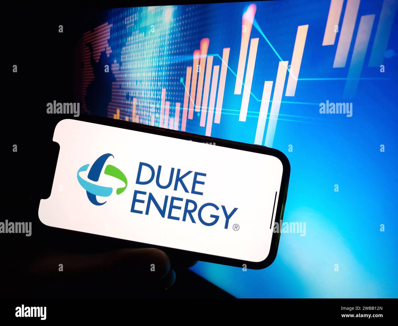 Konskie, Poland January 07, 2024 Duke Energy company logo displayed