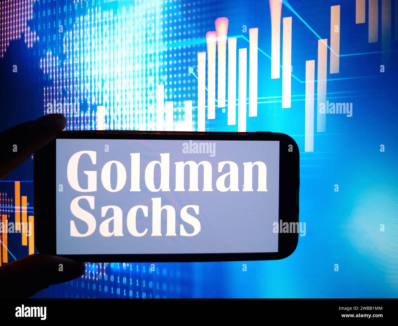 Konskie, Poland January 07, 2024 Goldman Sachs company logo