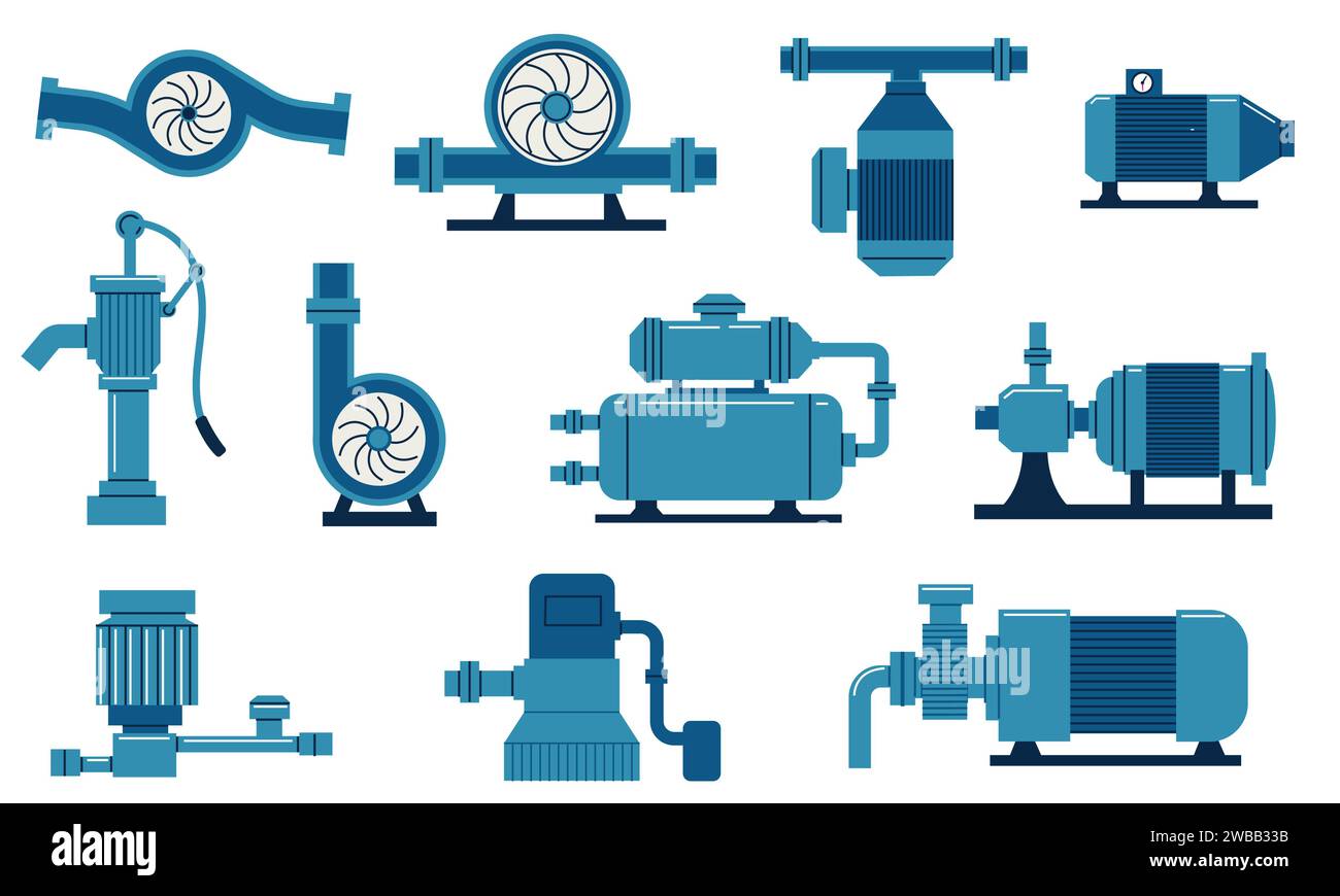 Water pump. Electric machine with compressor, aqua tank and motor. Gas