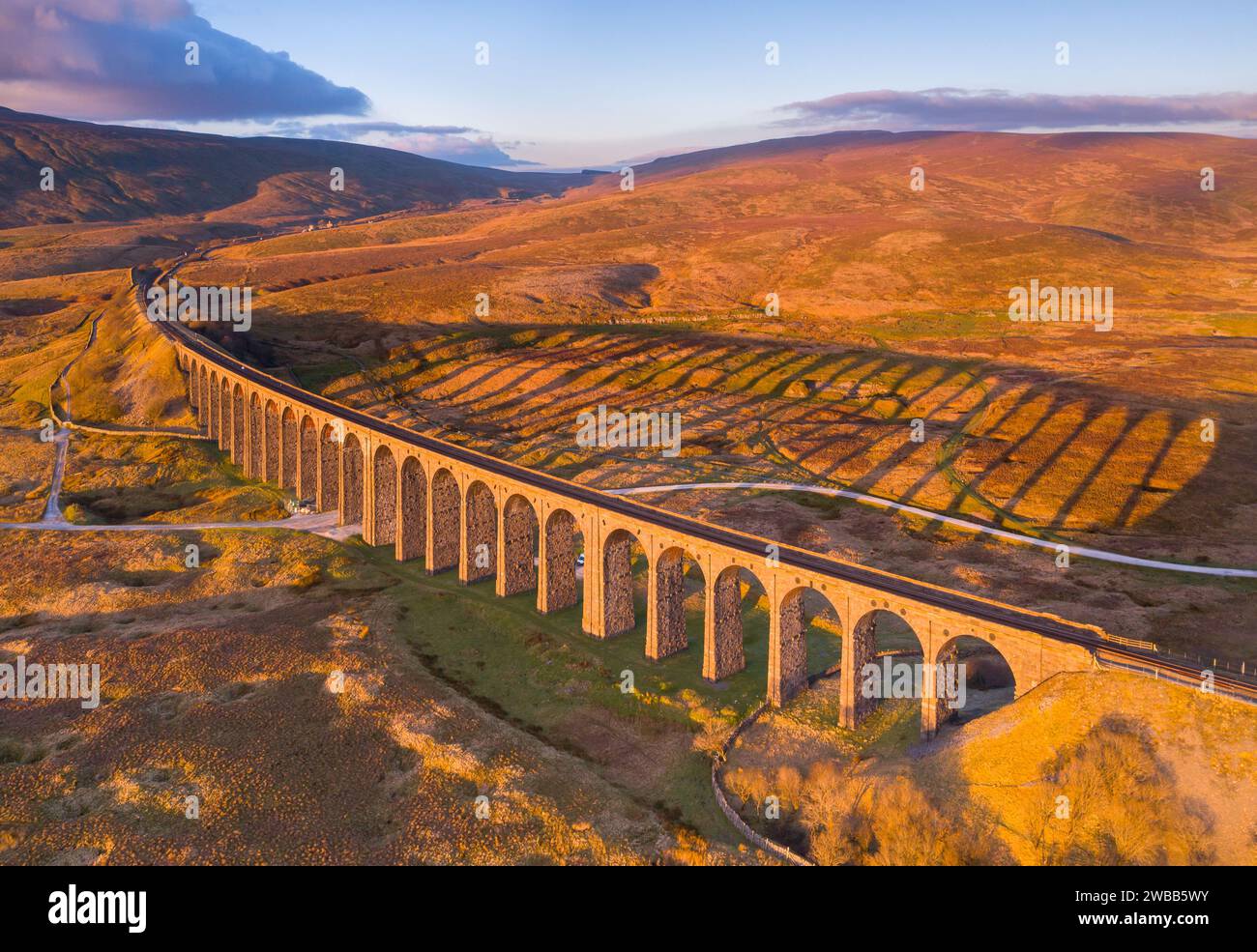 Aerial of ribblehead viaduct hi-res stock photography and images - Alamy