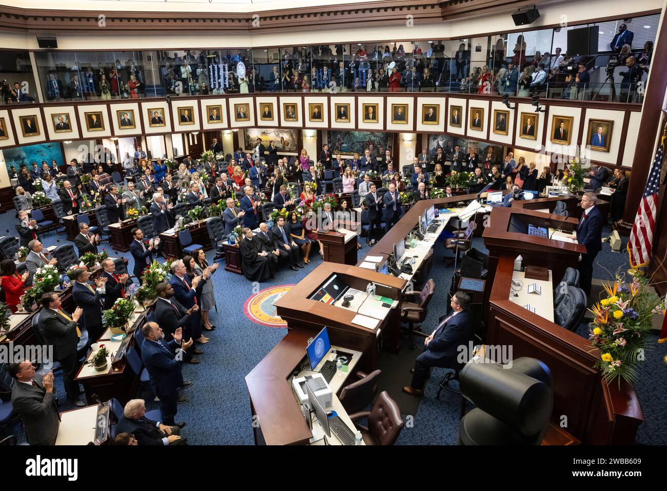 Members of the Florida State House of Representatives are seen in the