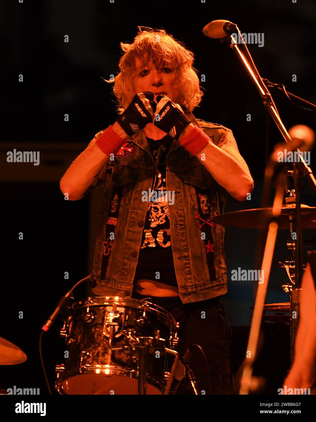 **FILE PHOTO** James Kottak, Drummer Of Scorpions, Has Passed Away. MIAMI, FL - FEBRUARY 23: Kingdom Come performs during the Monsters of Rock Cruise Concert at The Magic City Casino on February 23, 2019 in Miami, Florida. Credit: mpi04/MediaPunch Stock Photo