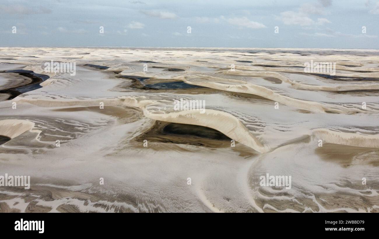 Lencois Maranhenses, the largest expanse of white sand dunes in Brazil