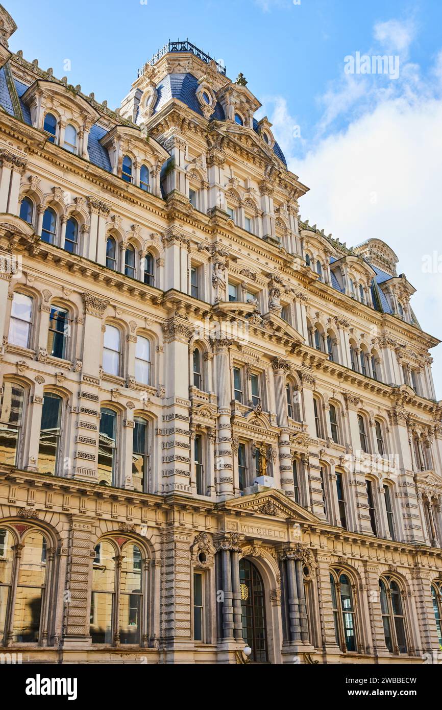 European Style Architecture Detail Victorian Influence Facade Stock