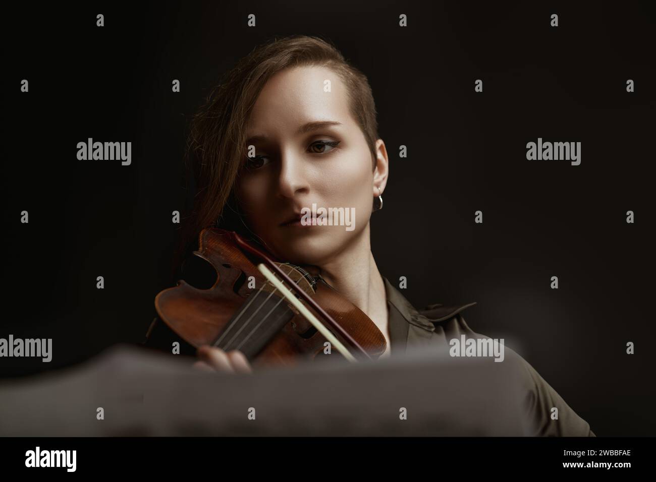 moment of musical grace, as the violinist channels the depth of her soul into each note played
