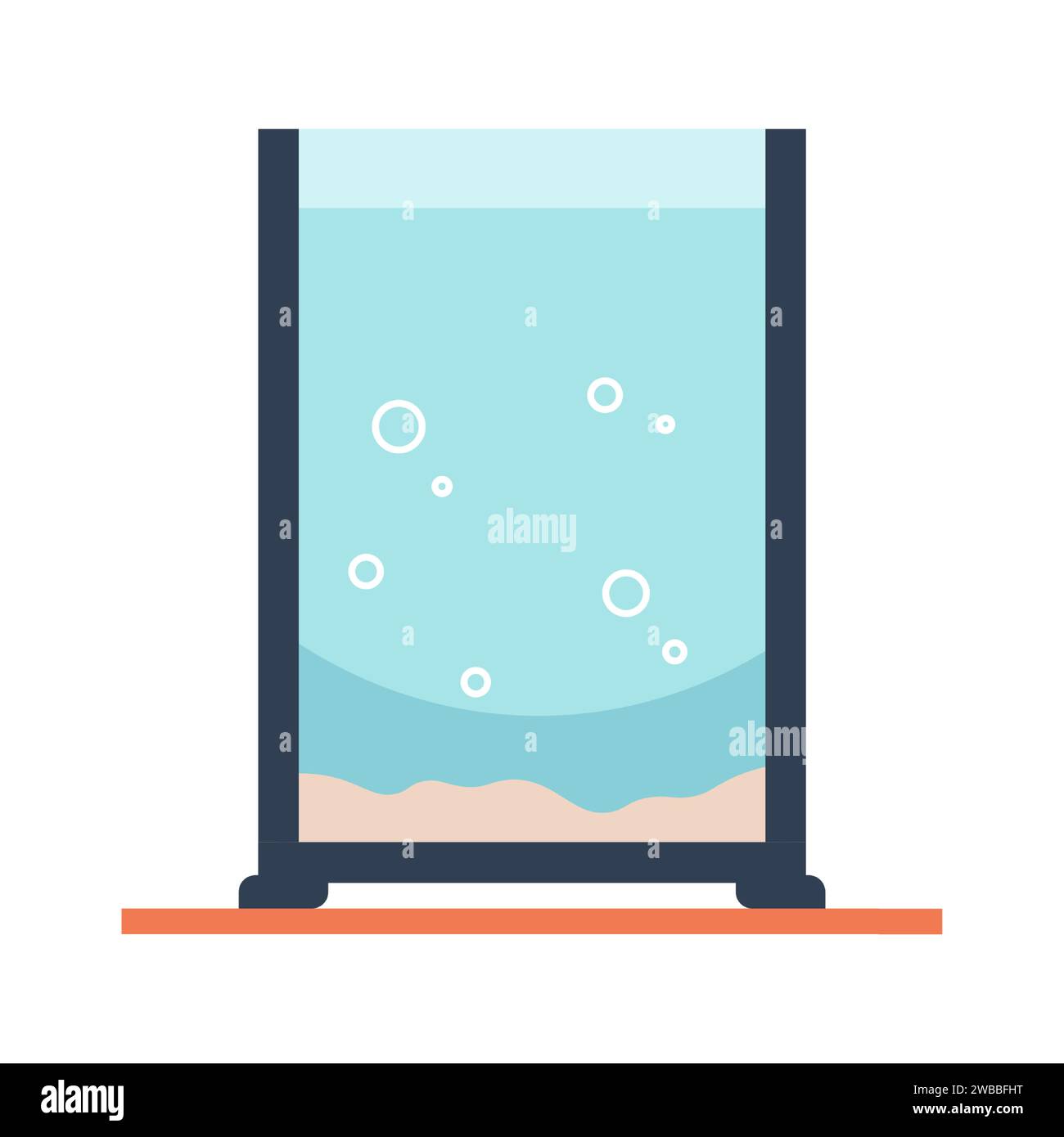 Square water tank glass Stock Vector Images - Alamy