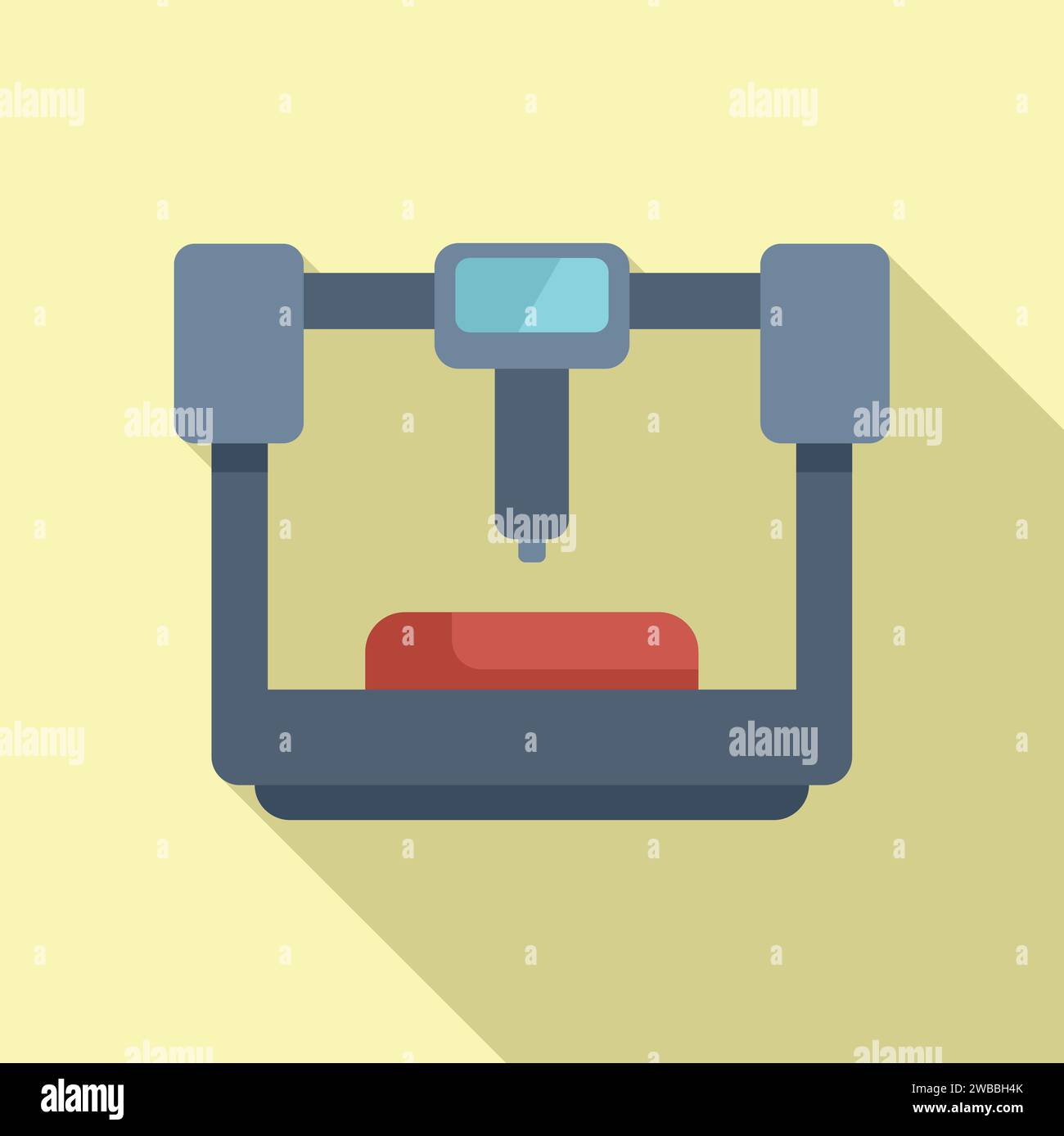 Modern bioprinting icon flat vector. Organ transplant. Monitor cellular ...