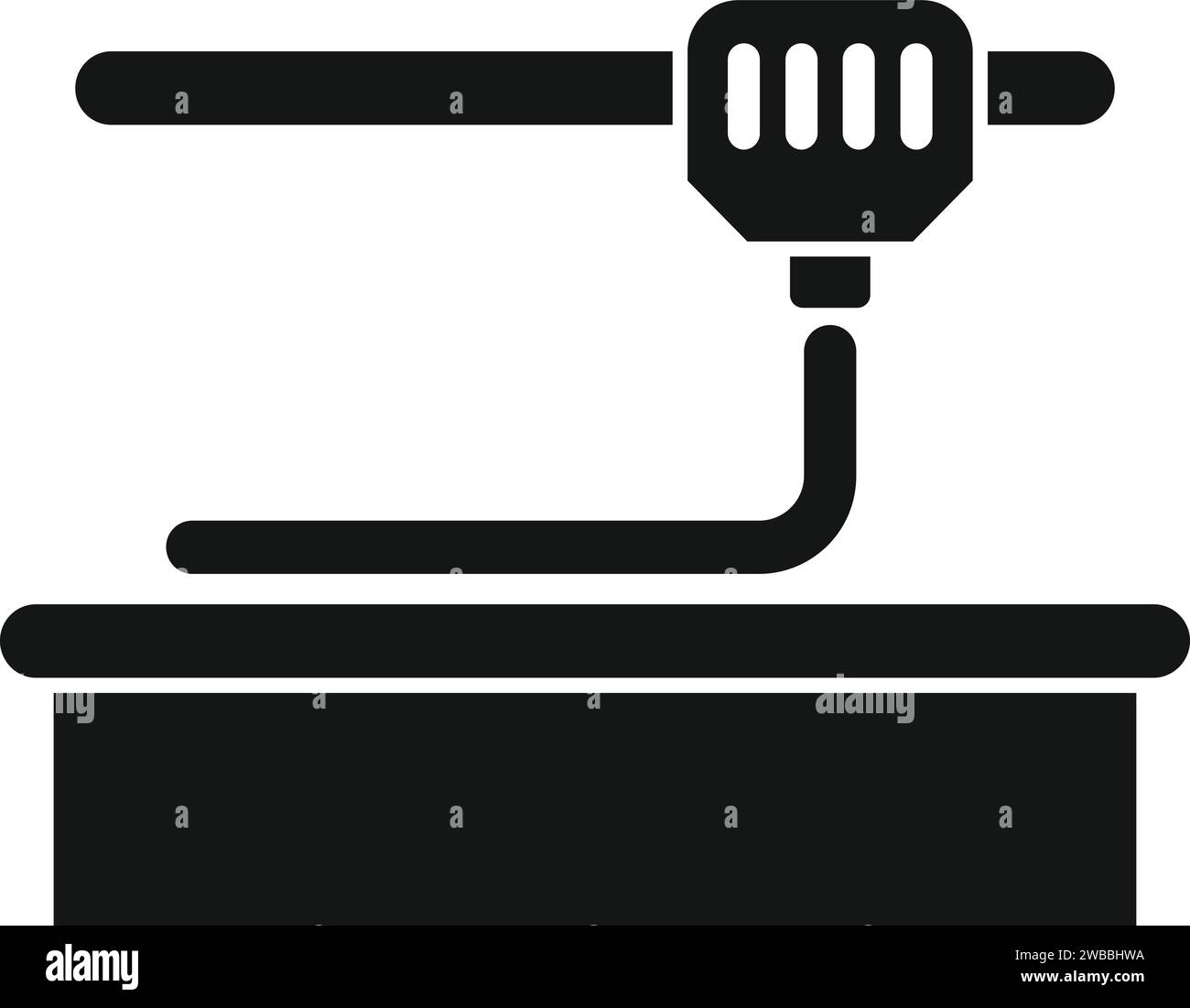 Fast bioprinting icon simple vector. Organ medical. Science engineering Stock Vector