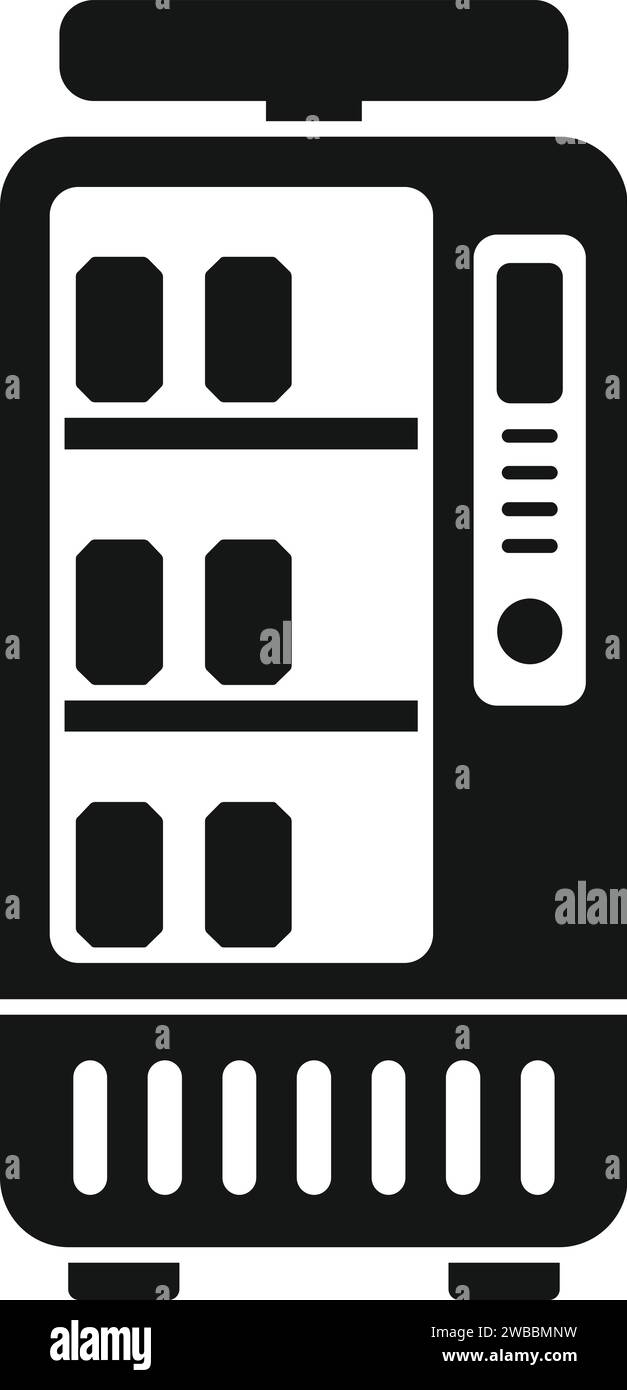 Workplace vending machine icon simple vector. Portable bottle. Snack
