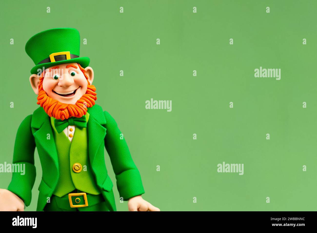 St. Patrick's Day friendly leprechaun background Stock Photo Alamy