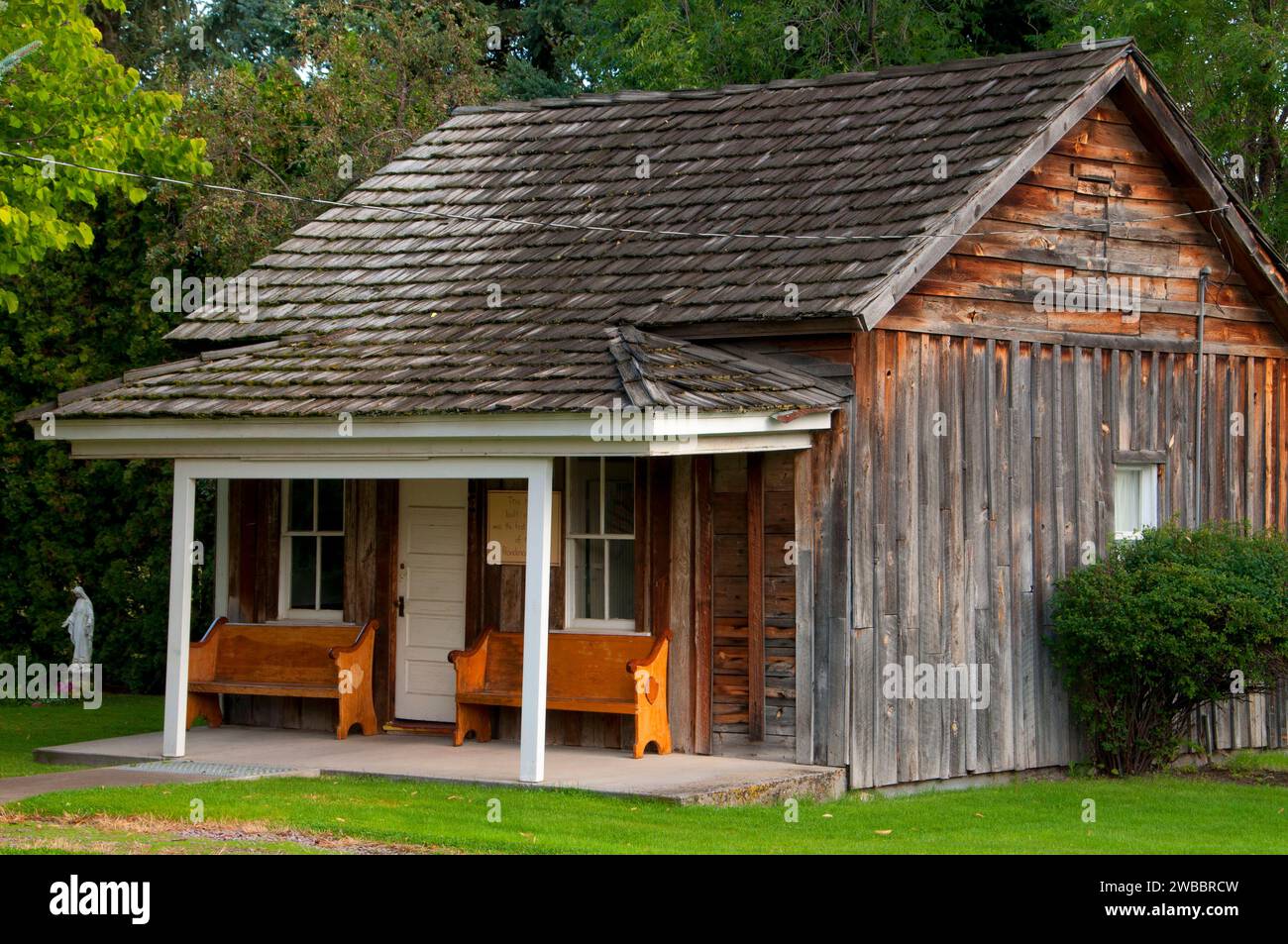 Historic house, St. Ignatius Mission, Montana Stock Photo Alamy