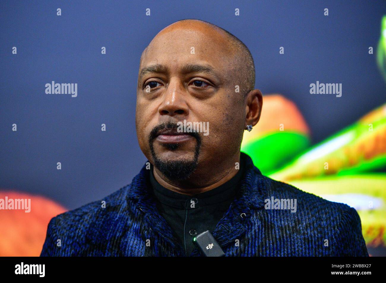 Las Vegas, NV, USA. 9th Jan, 2024. Daymond John speaks at the AWOL