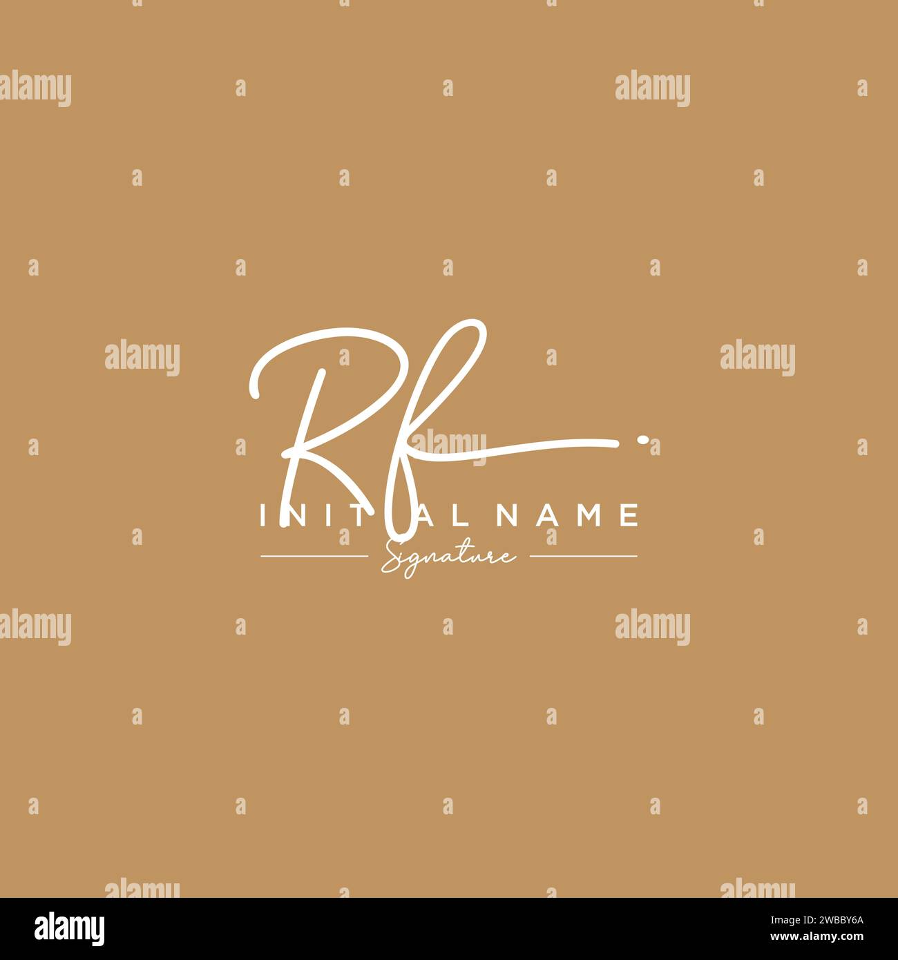 RF Signature Logo Template Vector Stock Vector Image & Art Alamy