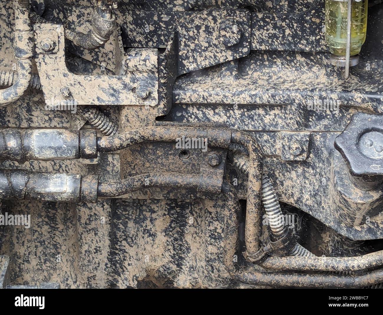 Engine part of a tractor Stock Photo - Alamy