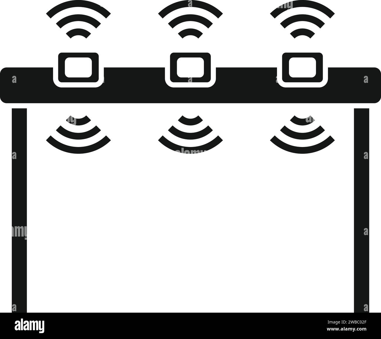 Care arch sensor icon simple vector. Safe driver. System control Stock ...