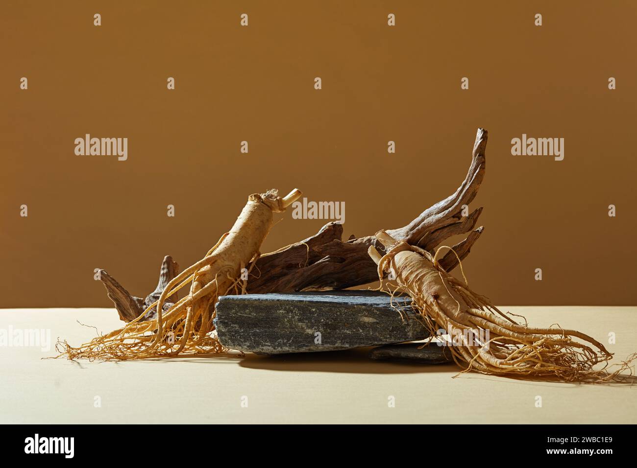 Abstract background with minimalist style for product display on stone ...