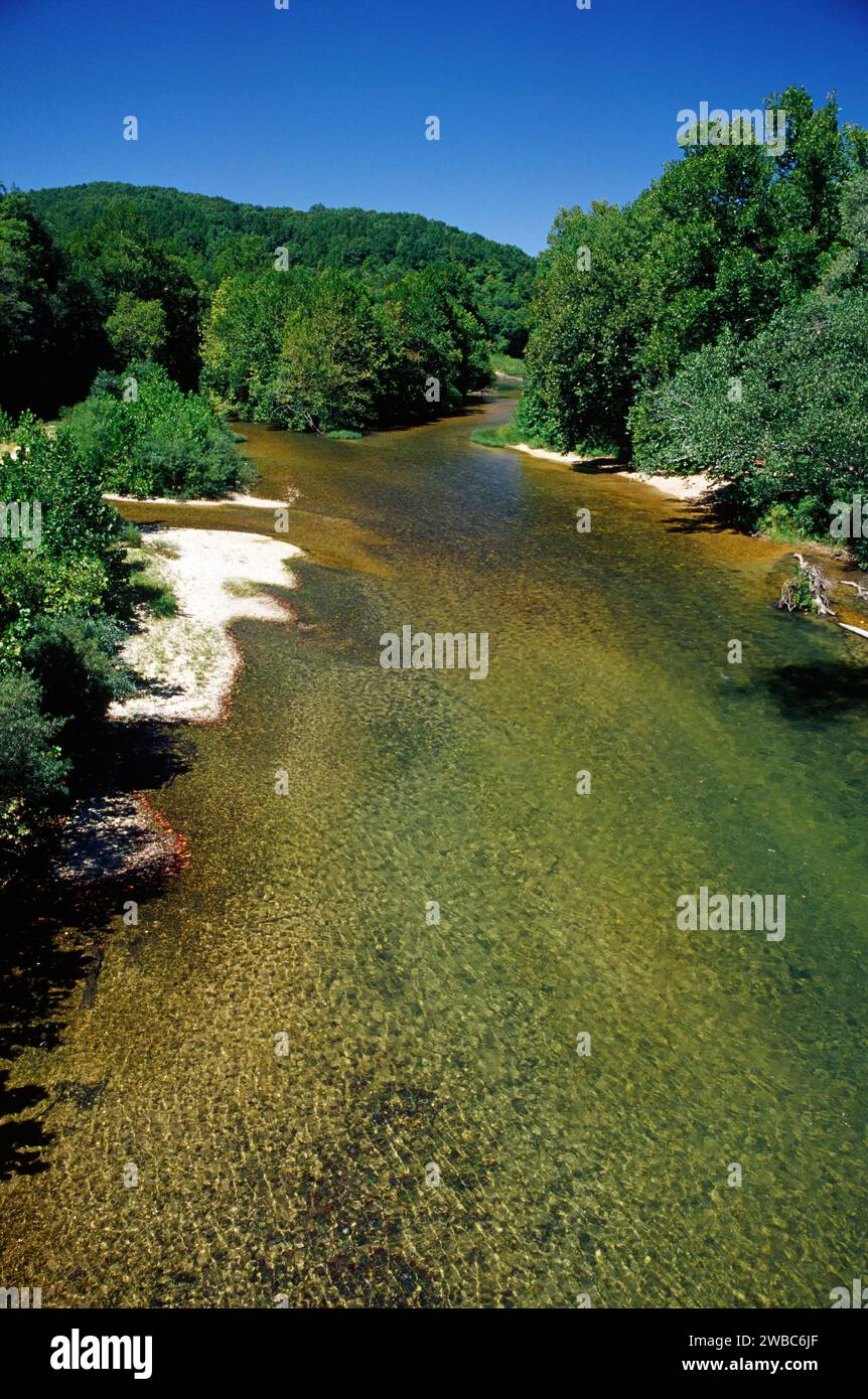 Current River, Ozark National Scenic Riverways, Missouri Stock Photo