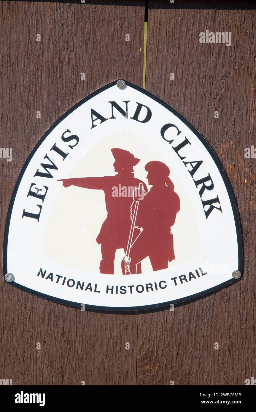 National Trail sign, Tower Rock State Park, Lewis and Clark National ...