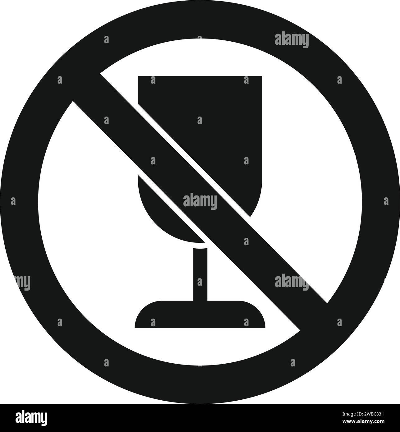 No glass wash icon simple vector. Broken dishwasher. Household appliance Stock Vector