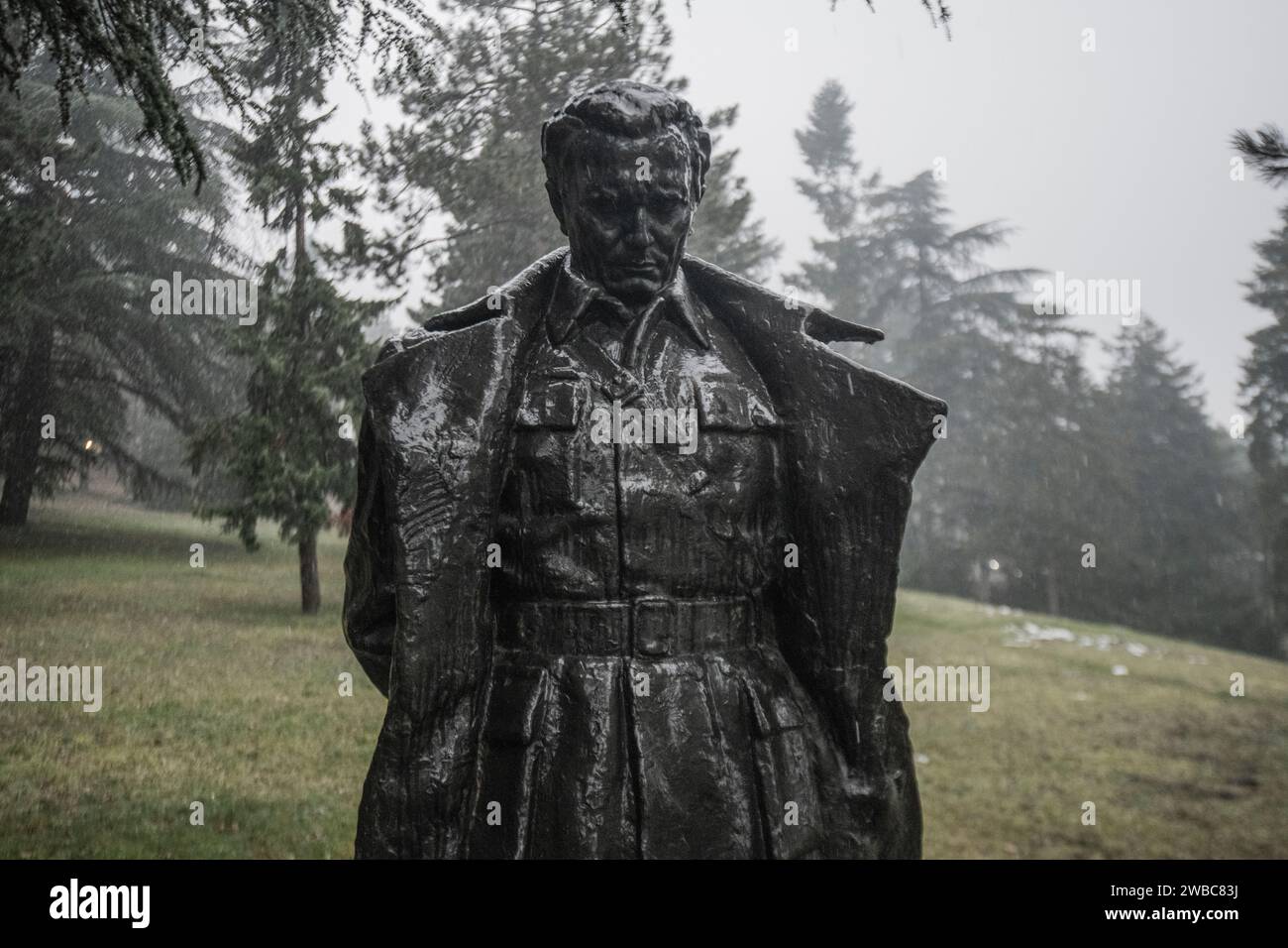 Josip Broz Tito sculpture. Museum of Yugoslavia. Belgrade, Serbia Stock Photo