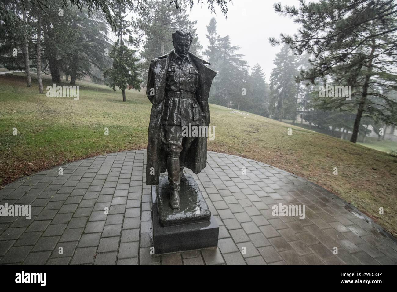 Josip Broz Tito sculpture. Museum of Yugoslavia. Belgrade, Serbia Stock Photo