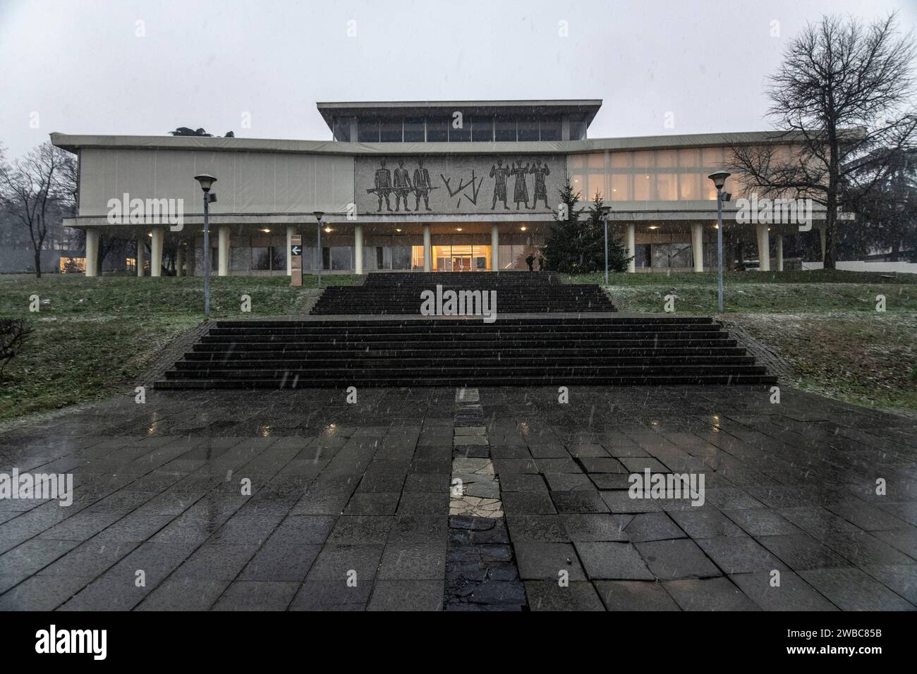 Museum of Yugoslavia: 25 May Hall. Belgrade, Serbia Stock Photo