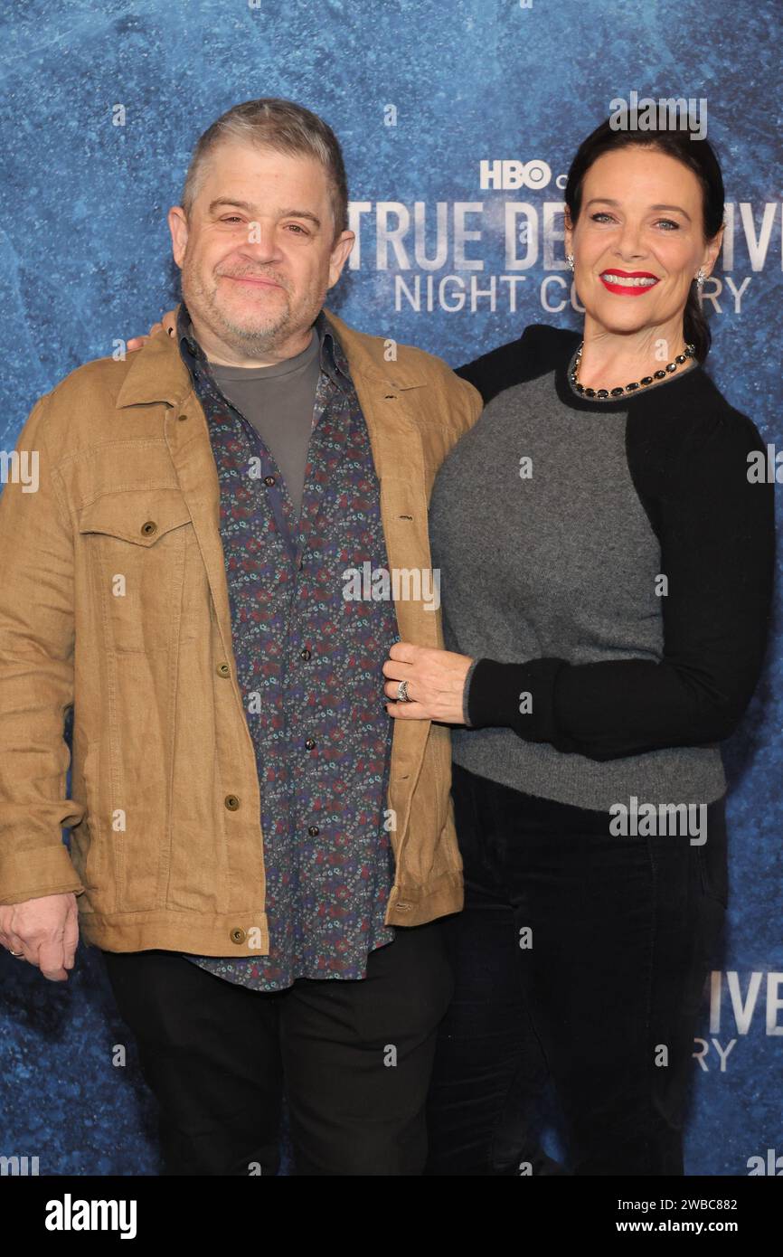 Los Angeles, Ca. 9th Jan, 2024. Patton Oswalt and Meredith Salenger at
