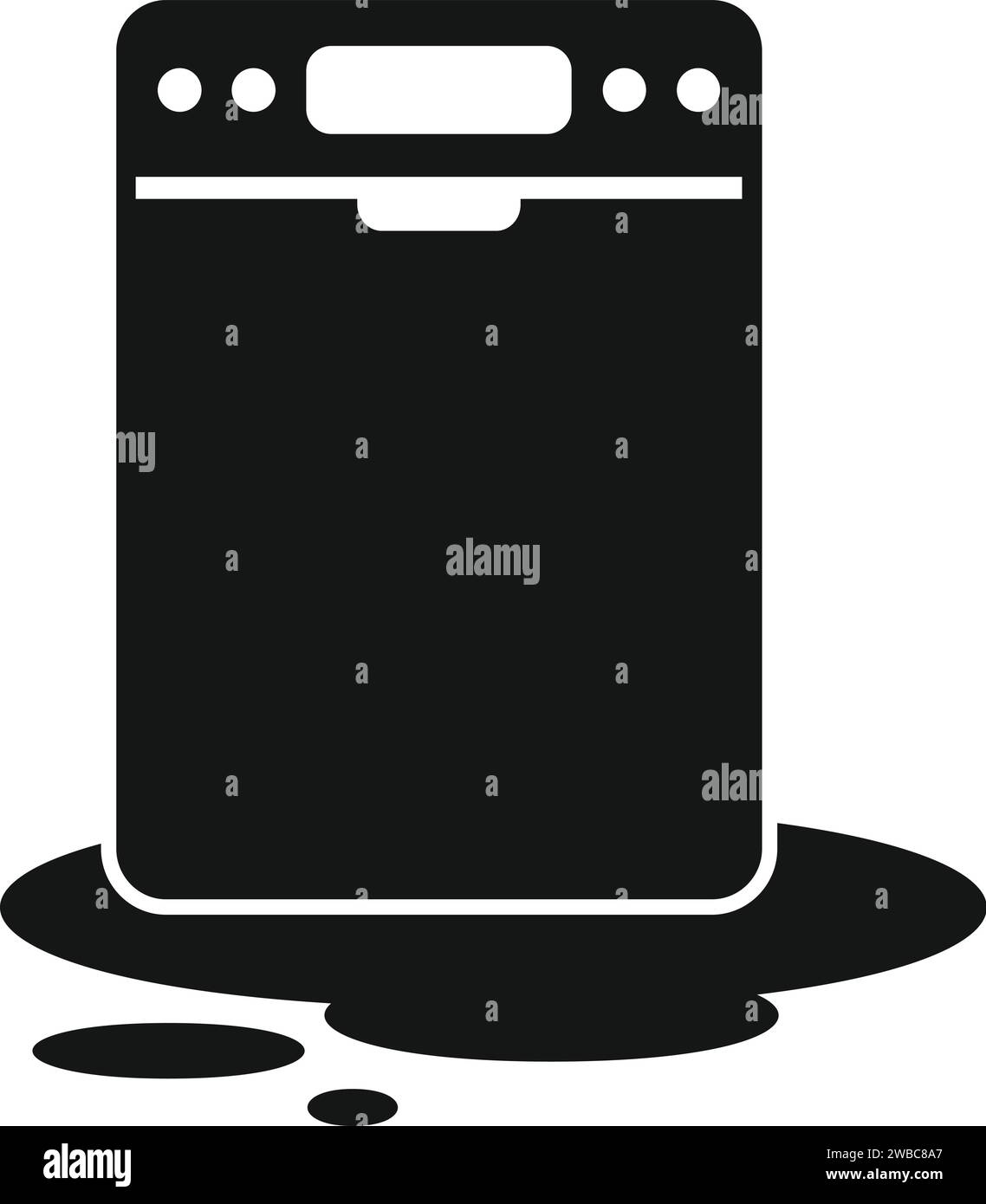 Plumber fixing broken water pipe Stock Vector Images - Alamy