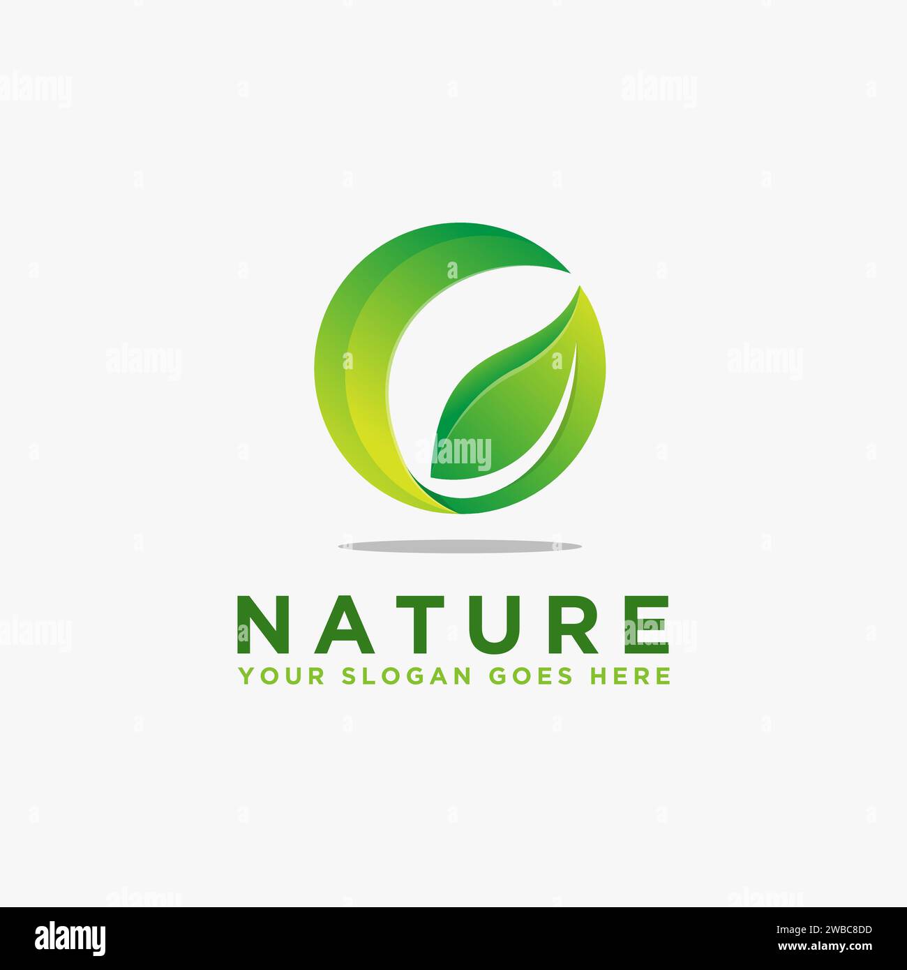 Modern abstract eco leaf logo icon Stock Vector Image & Art - Alamy