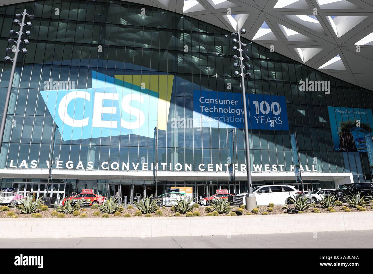 Las Vegas, NV, USA. 9th Jan, 2024. An exterior photo of the entrance to