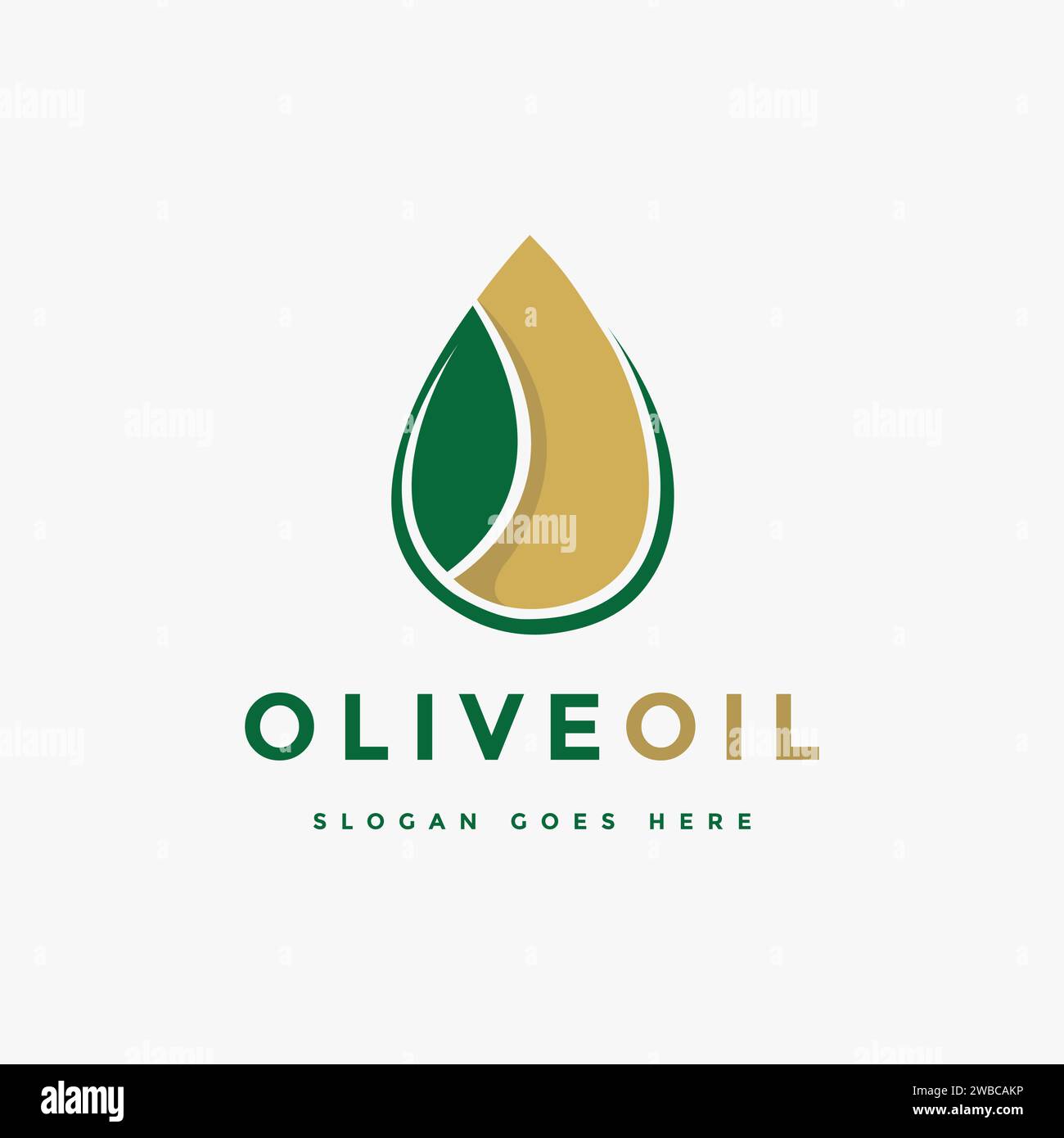 Simple nature Leaf and olive oil logo template Stock Vector Image & Art ...