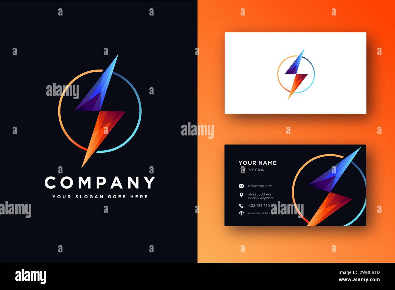 Letter S for storm logo icon and business card template Stock Vector ...