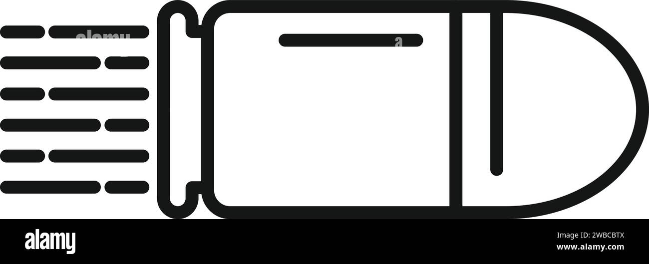 Fast speed bullet icon outline vector. Scale device. Work dashboard ...