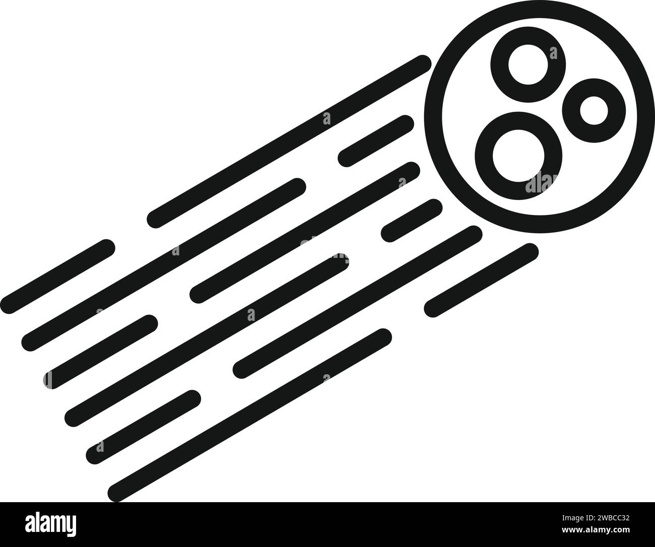 Meteor speed work icon outline vector. Boost spring. Rapid steed Stock Vector