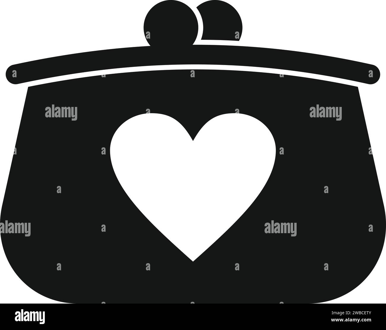 Love parent wallet icon simple vector. Child support. Hand help