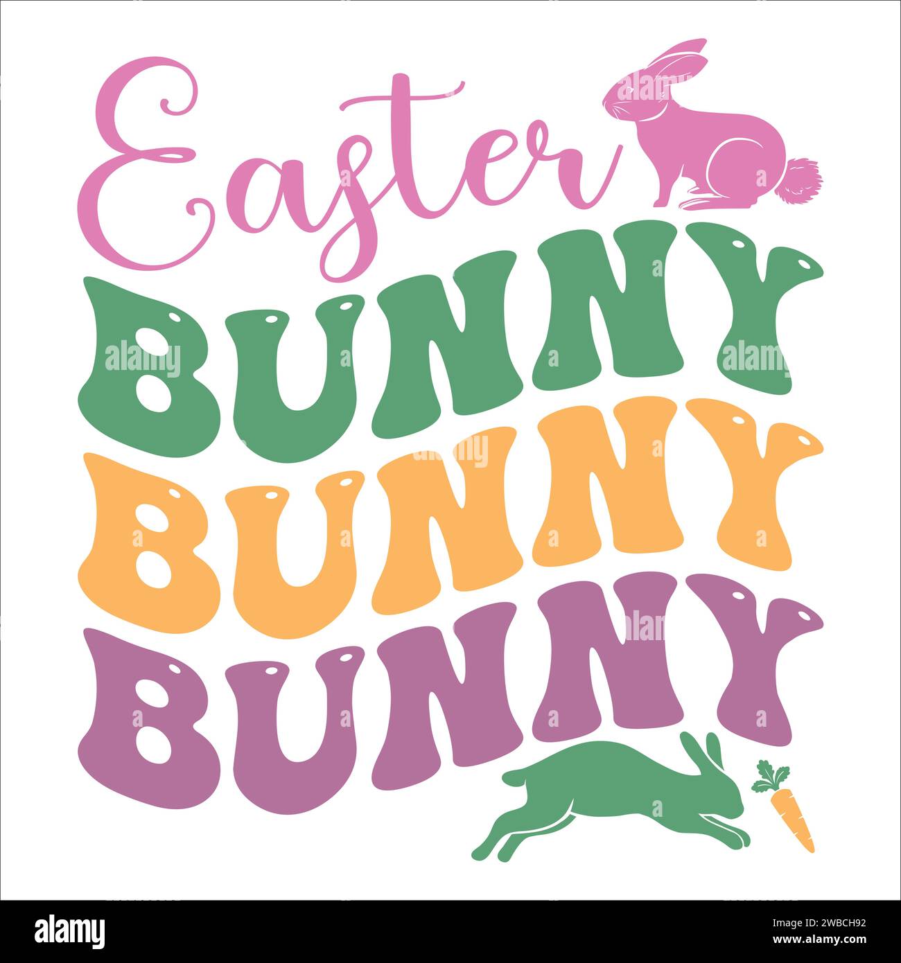 Easter SVG Design Typography T-Shirt Design For Easter Day Stock Vector