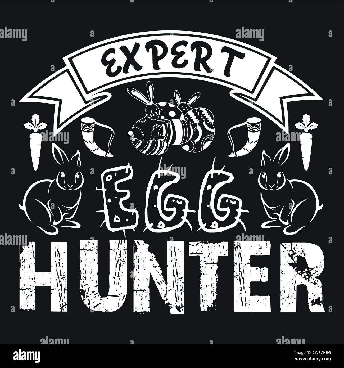 Easter SVG Design Typography T-Shirt Design For Easter Day Stock Vector