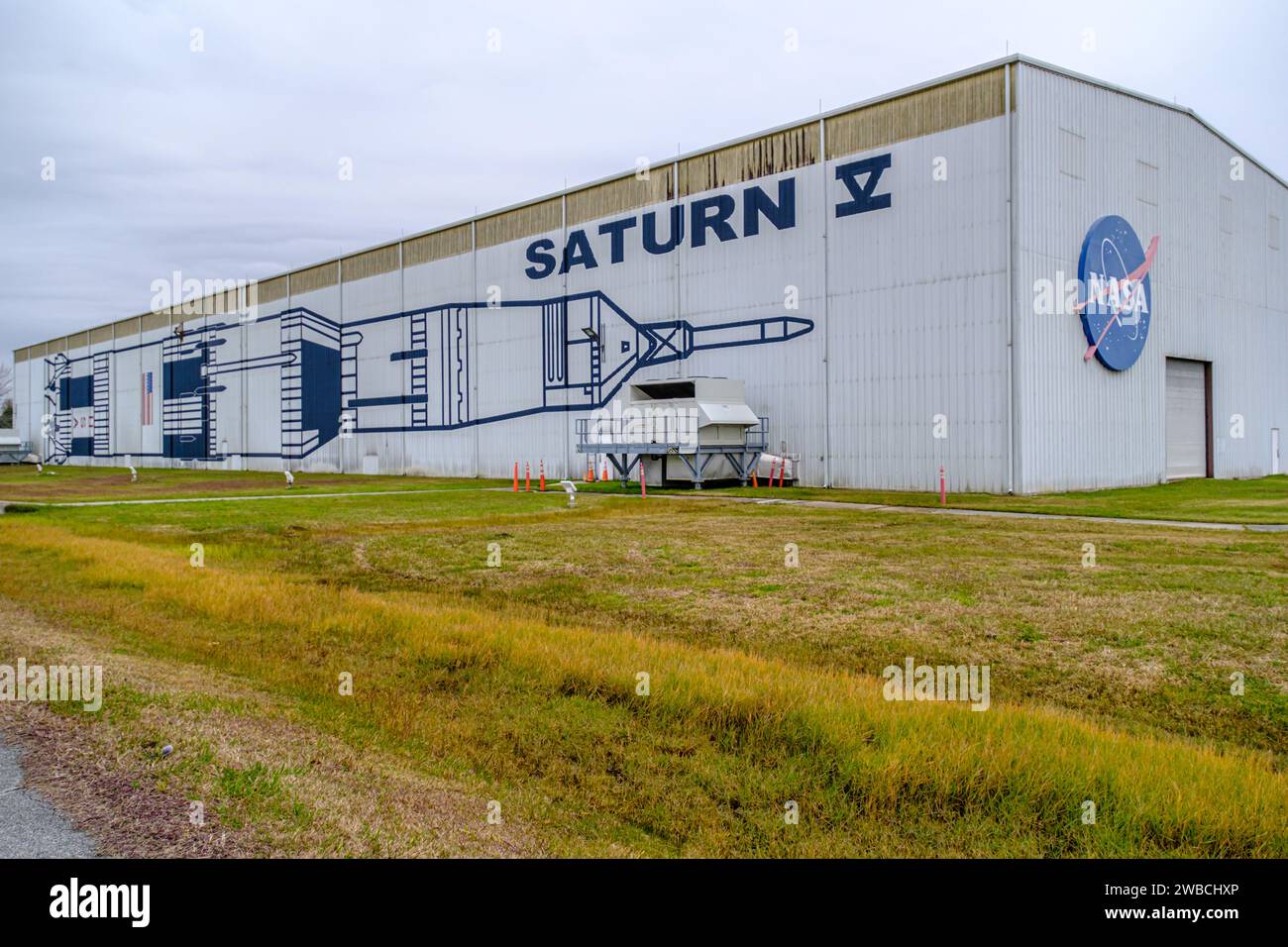 2 January 2024 Houston Texas United States Saturn V display building