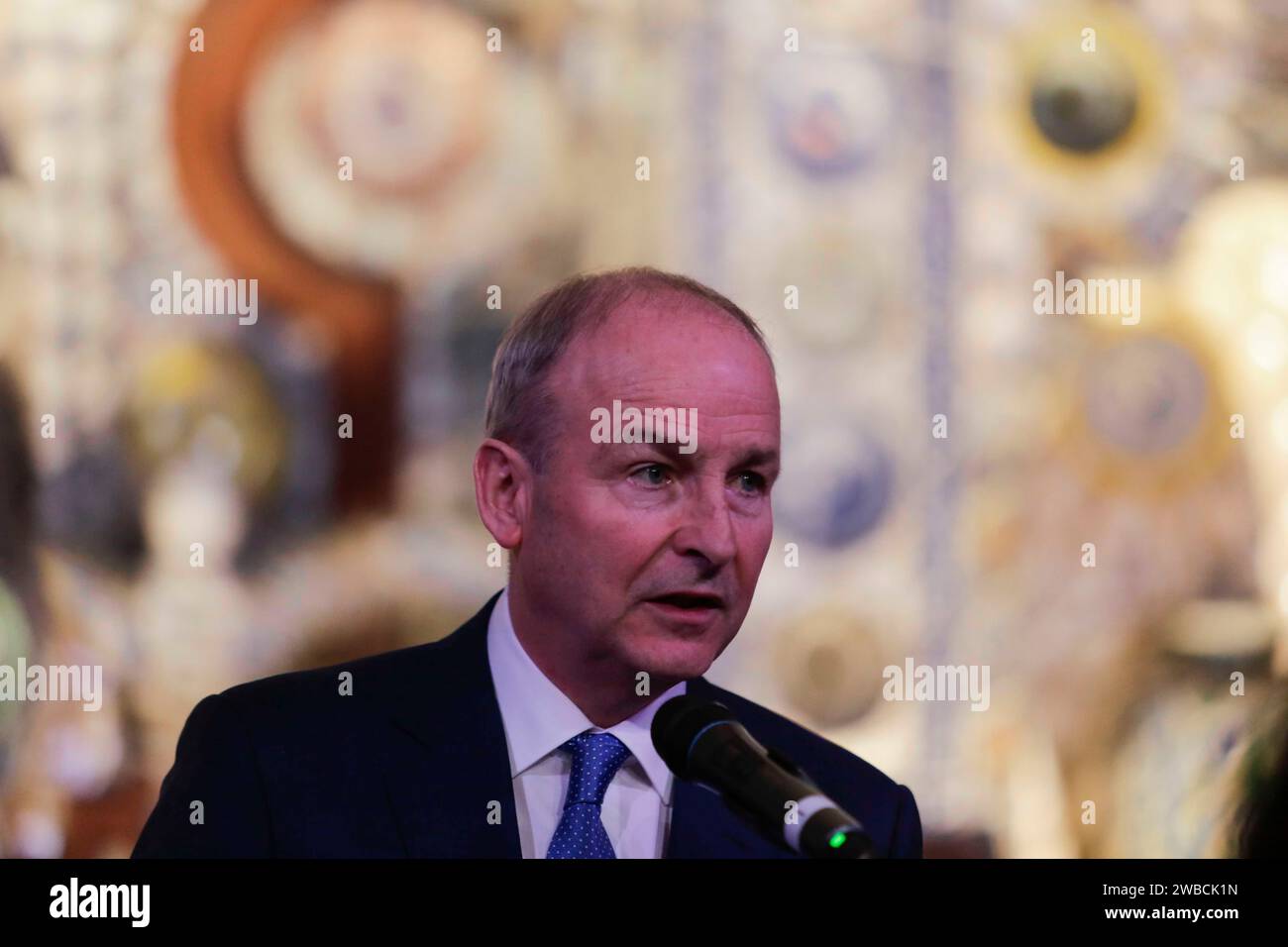 Mexico City, Mexico. 09th January 2024. The Tánaiste (Deputy Prime Minister of Ireland) and Minister for Foreign Affairs and Defence, Micheál Martin. Credit: Luis E Salgado/Alamy Live News Stock Photo