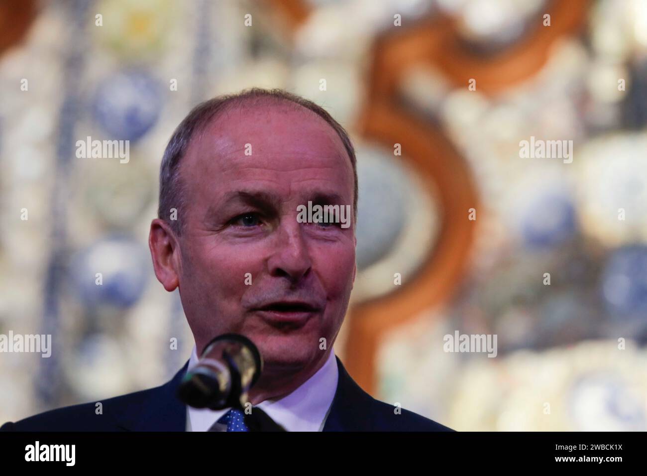 Mexico City, Mexico. 09th January 2024. The Tánaiste (Deputy Prime Minister of Ireland) and Minister for Foreign Affairs and Defence, Micheál Martin. Credit: Luis E Salgado/Alamy Live News Stock Photo