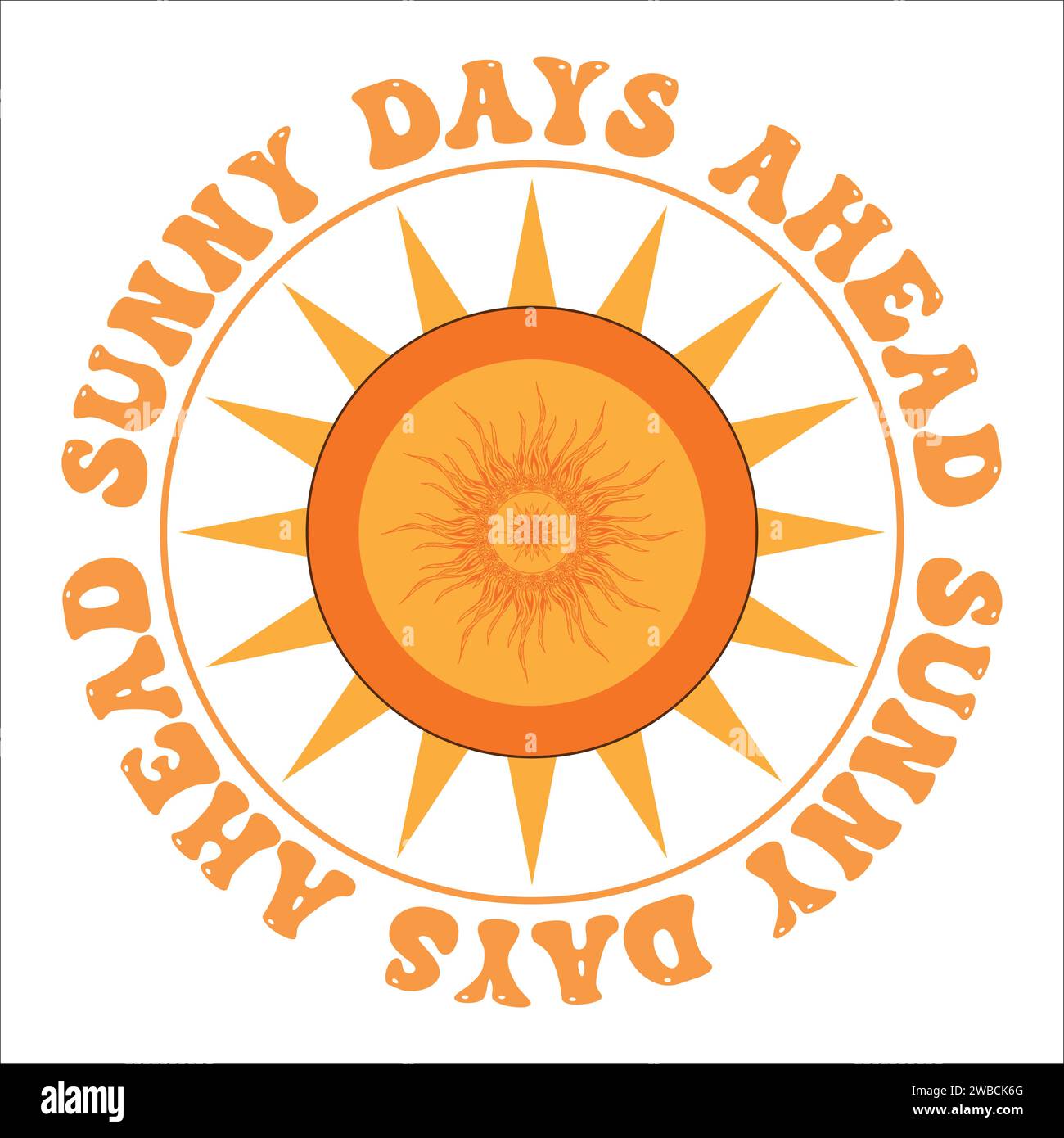 Spring SVG Design Typography T-Shirt Design Stock Vector