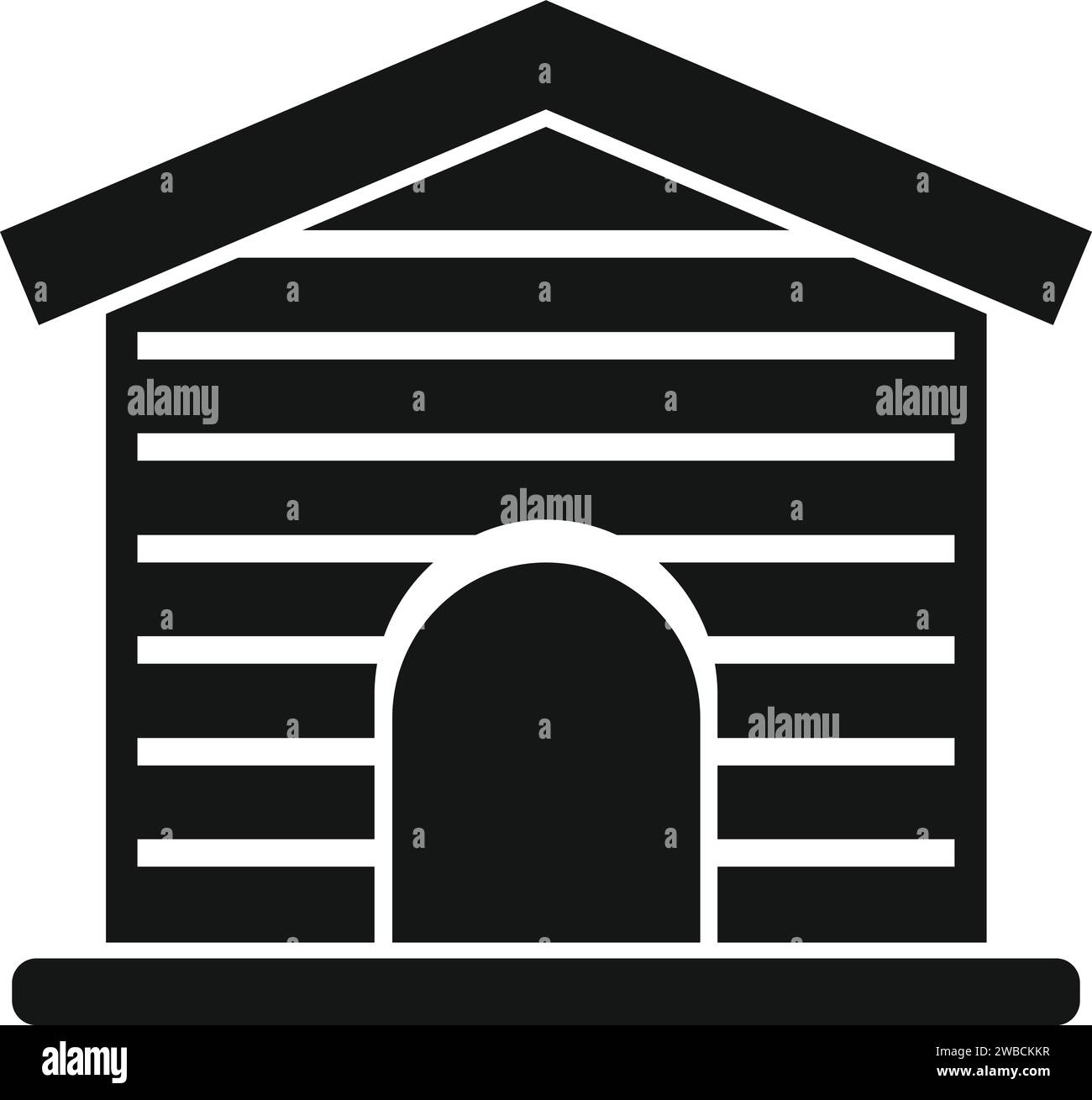 Dog House Cabin Icon Simple Vector Wood Roof Metal Metallic Outdoor dog-house-cabin-icon-simple-vector-wood-roof-metal-metallic-outdoor