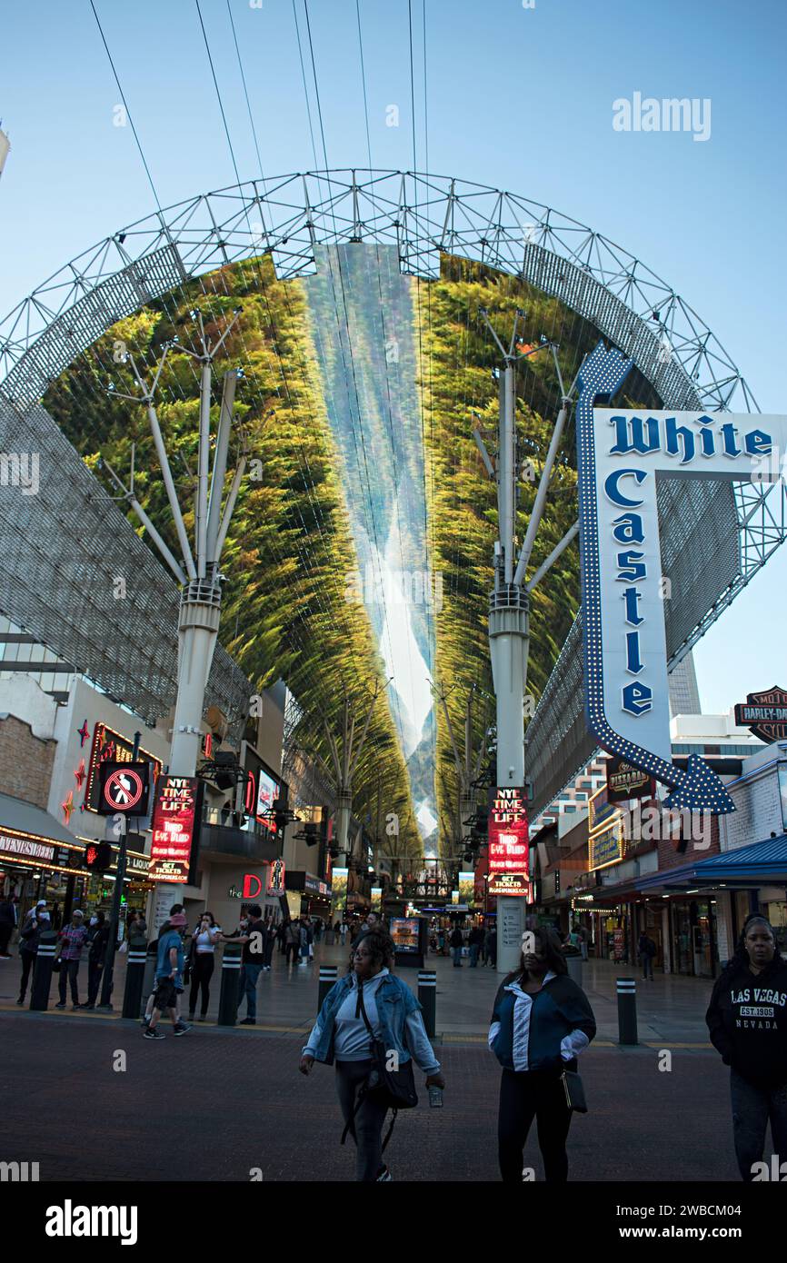 Fremont Street Experience Downtown Las Vegas Nevada Stock Photo Alamy