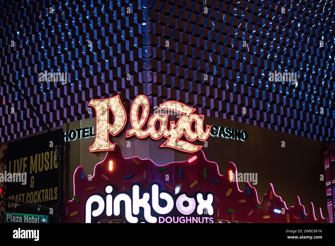 Fremont Street Experience. Downtown Las Vegas, Nevada Stock Photo