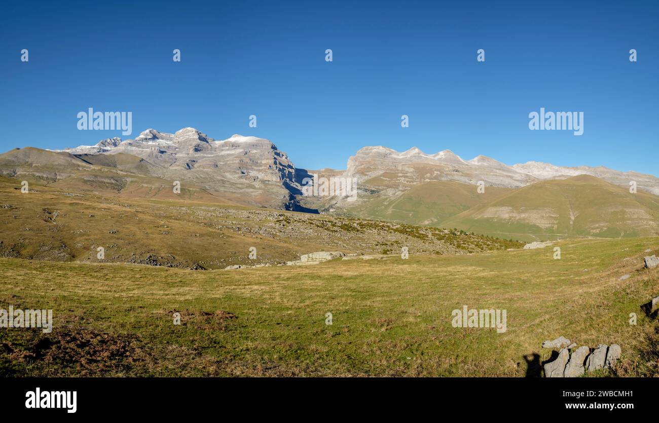 parque nacional de Ordesa y Monte Perdido,  comarca del Sobrarbe, Huesca, Aragón, cordillera de los Pirineos, Spain Stock Photo
