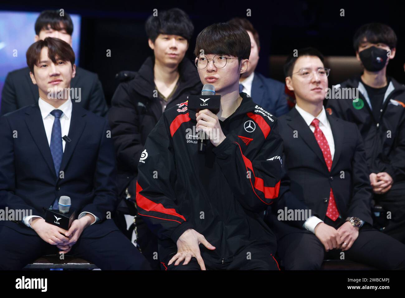 10th Jan, 2024. Media day for 2024 LoL championship Lee Sanghyeok