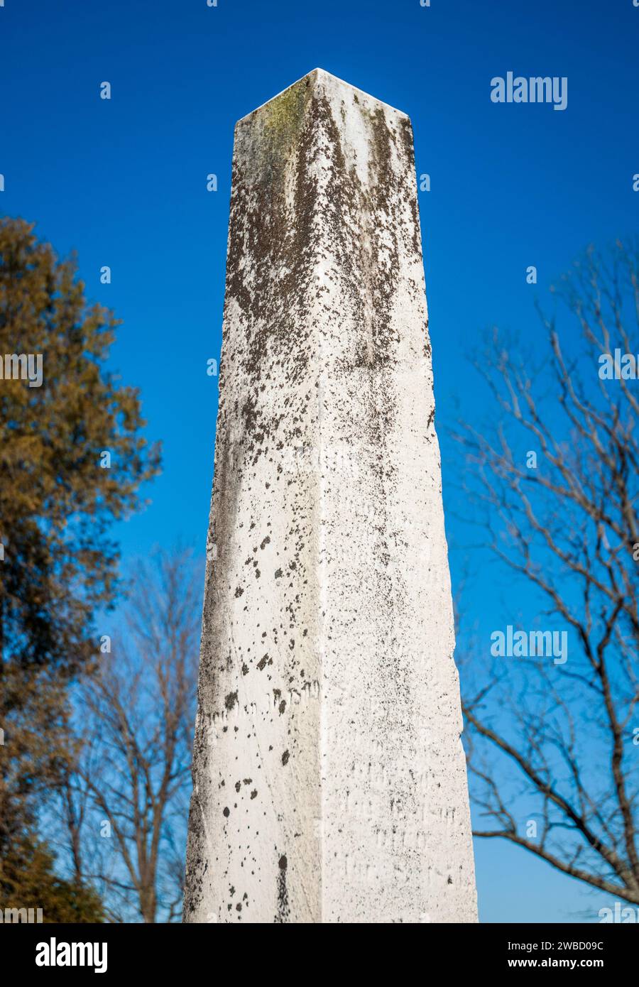 An Obelisk Monument in Sugar Grove, Pennsylvania Stock Photo Alamy