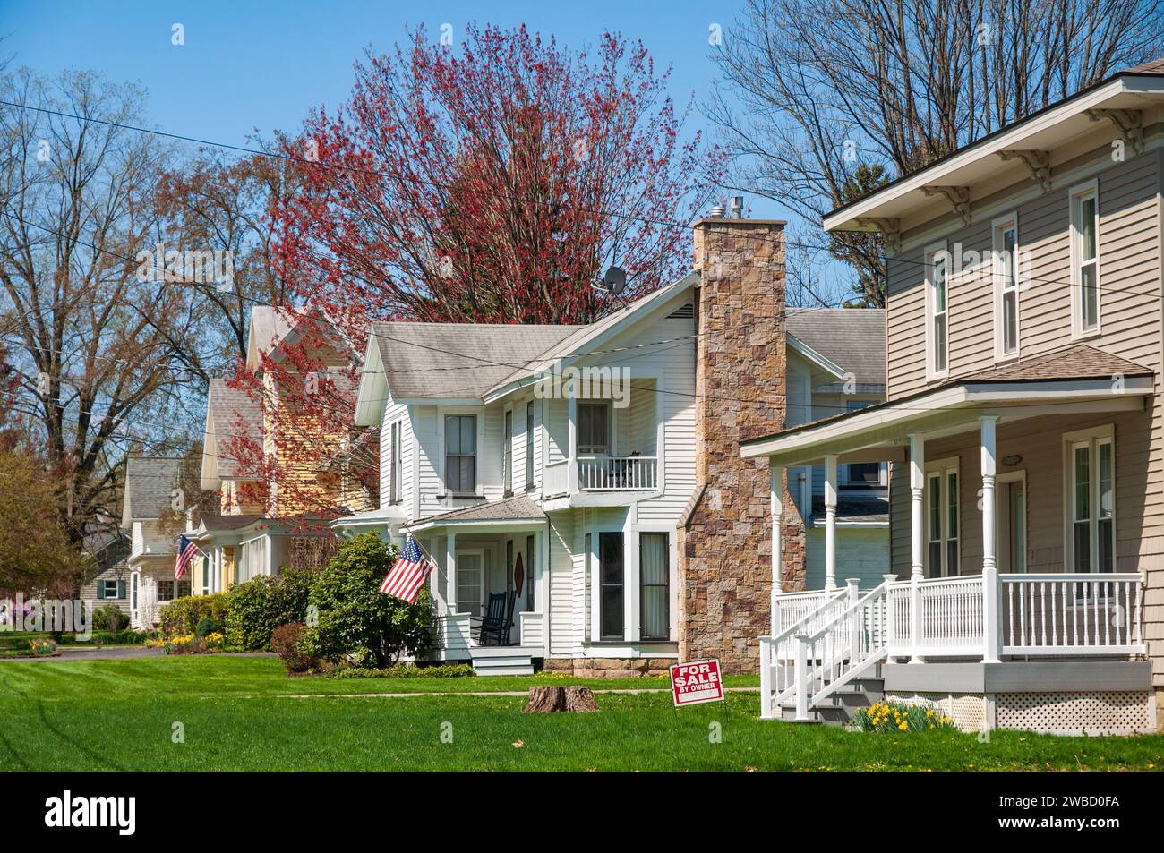 Historic Houses of Sugar Grove, Pennsylvania, USA Stock Photo Alamy