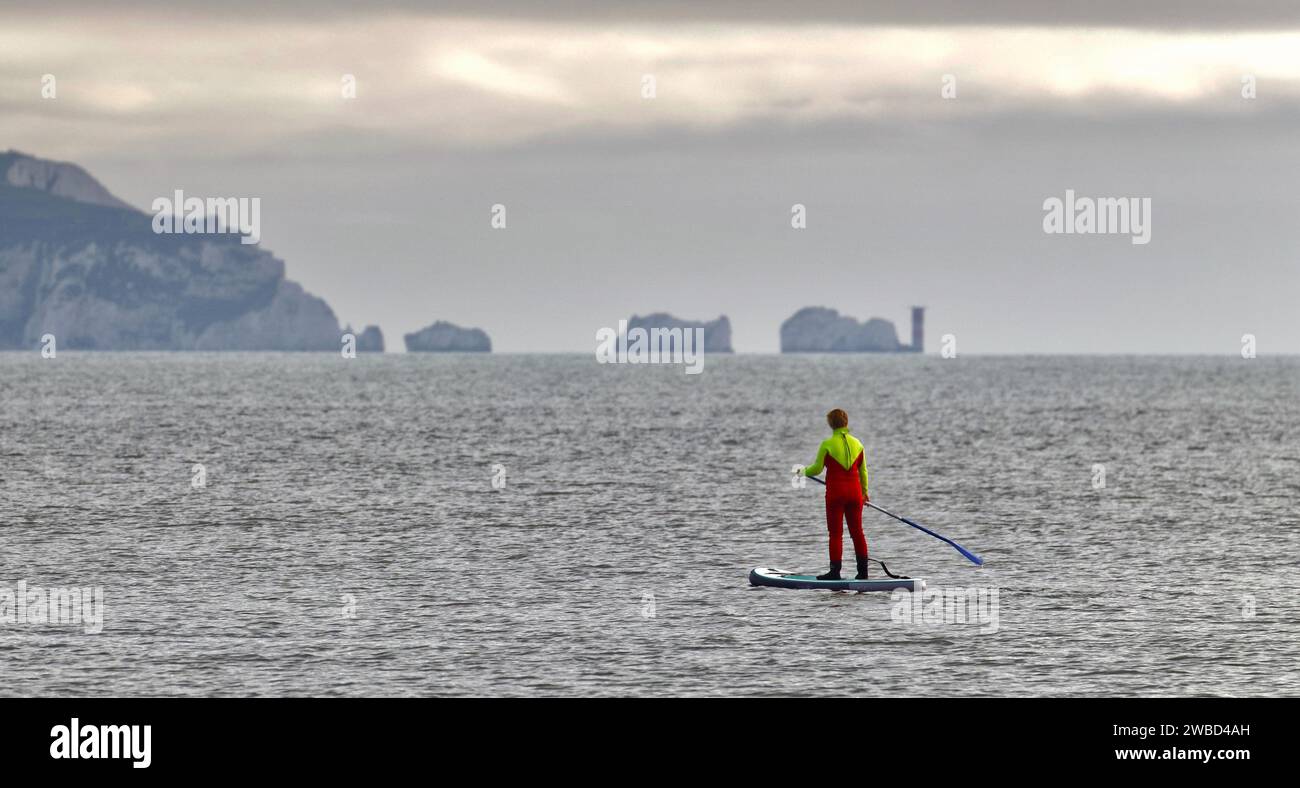Paddle boarder Stock Photo