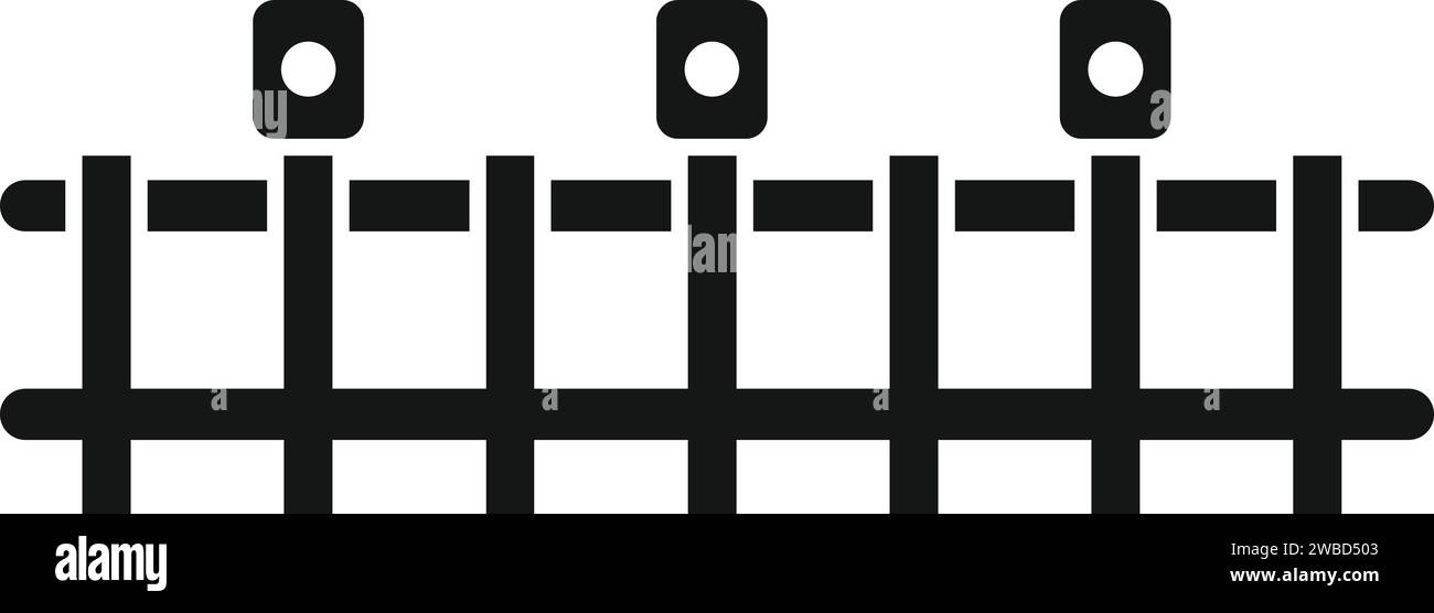Network safeguard icon simple vector. Control system. Drive smart stop ...